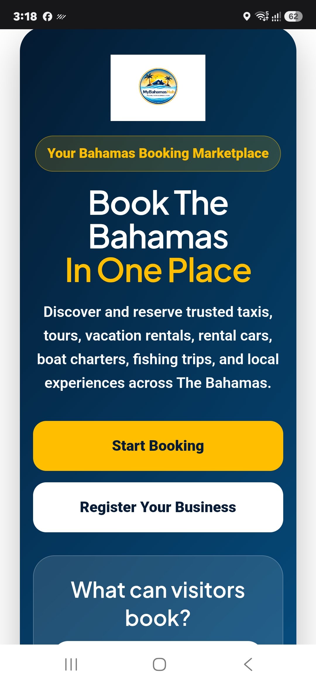 MyBahamasHub platform