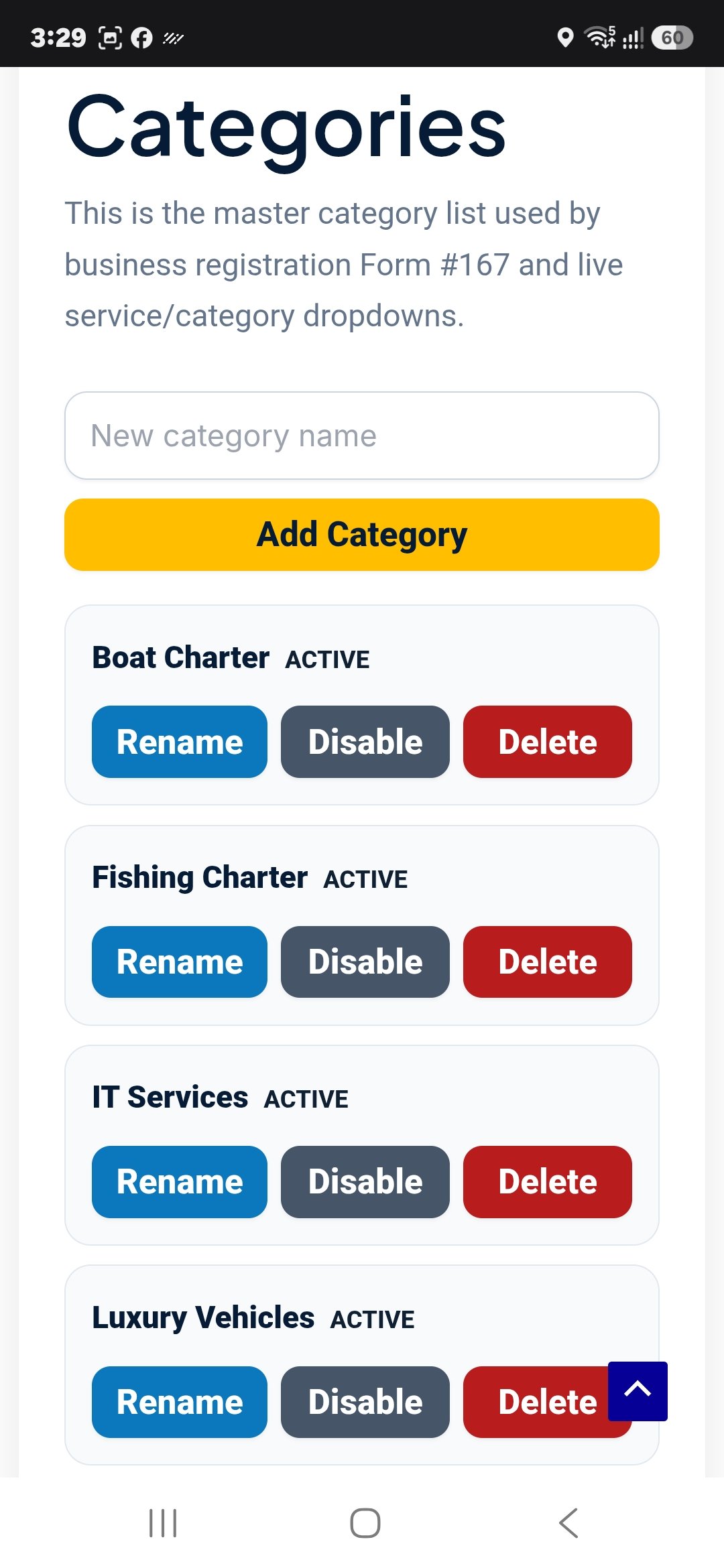 MyBahamasHub provider dashboard